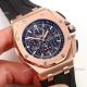 Japan Grade Clone Audemars Piguet Rose Gold Black Rubber Wrist watch (3)_th.jpg